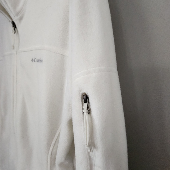 Columbia White Fleece Jacket - Picture 4 of 6